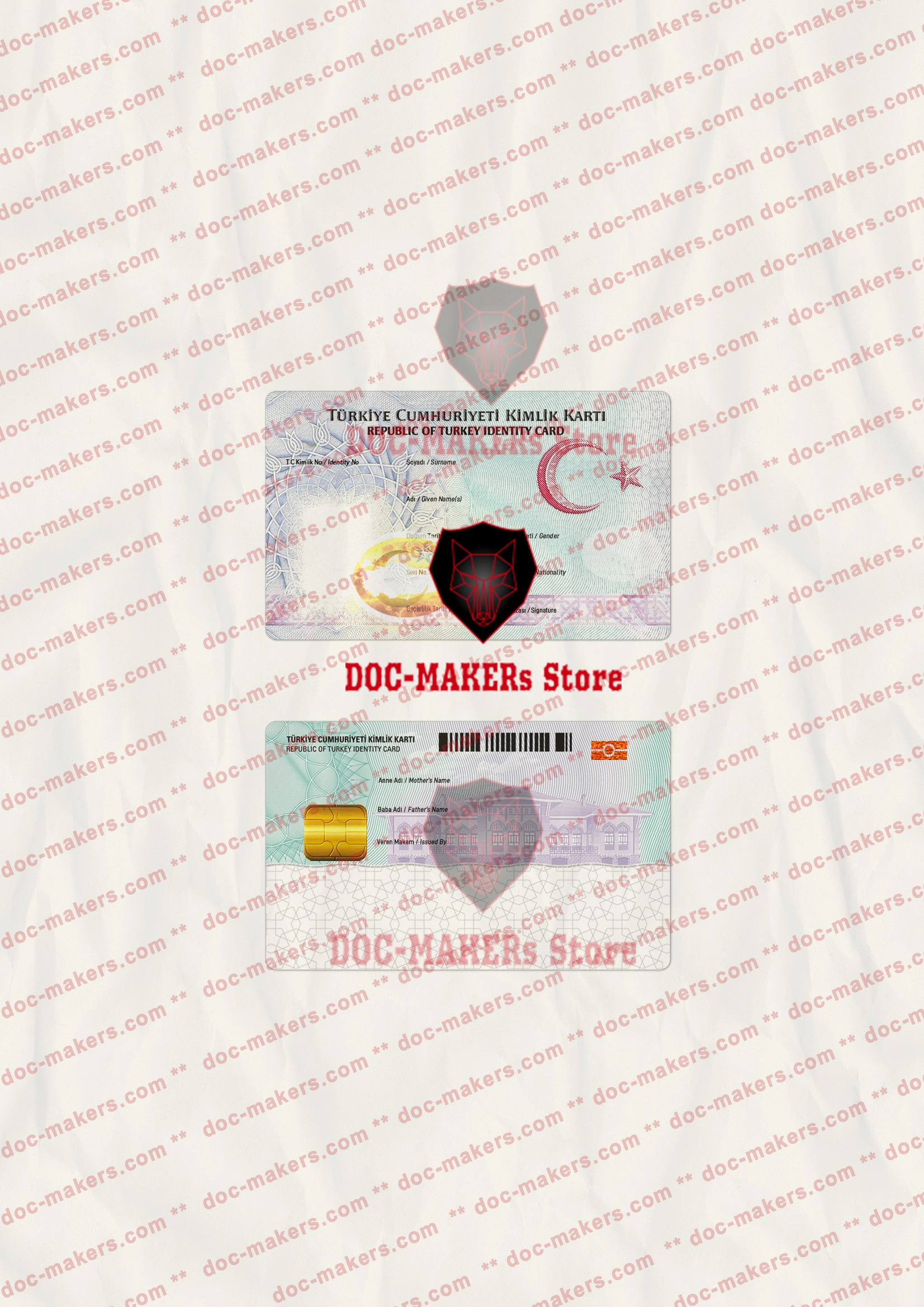 Turkey ID Card – V1 – PSD Template